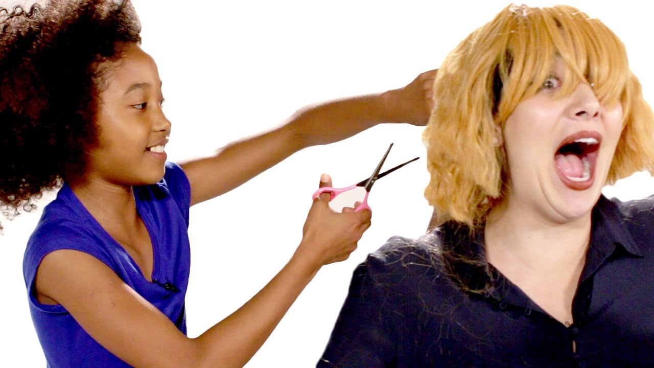 Kids Give Adults Haircuts - YouTube