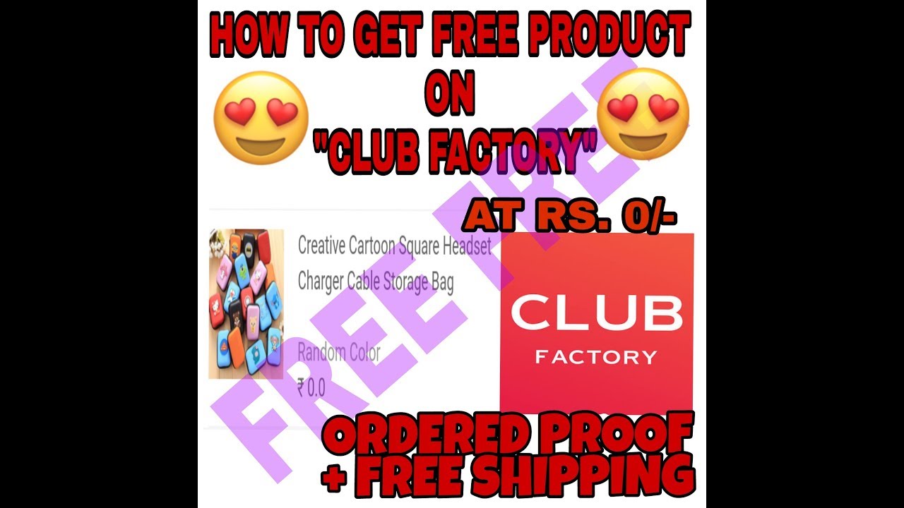 Club Factory loot product | Free Product + Free shipping charges at 0/-