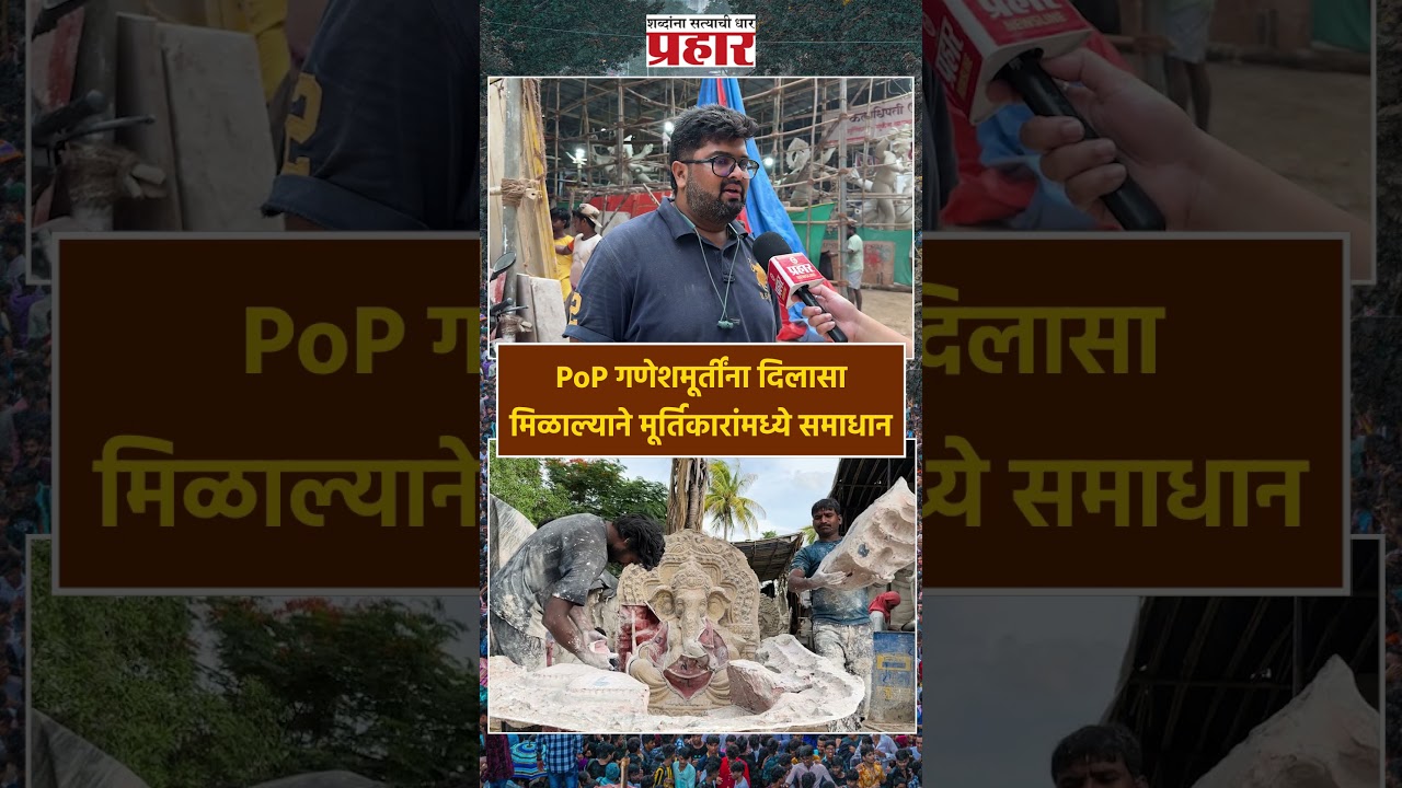 Siddhesh Dighole on POP Idol | PoP गणेशमूर्तींना दिलासा मिळाल्याने मूर्तिकारांमध्ये समाधान | Mumbai