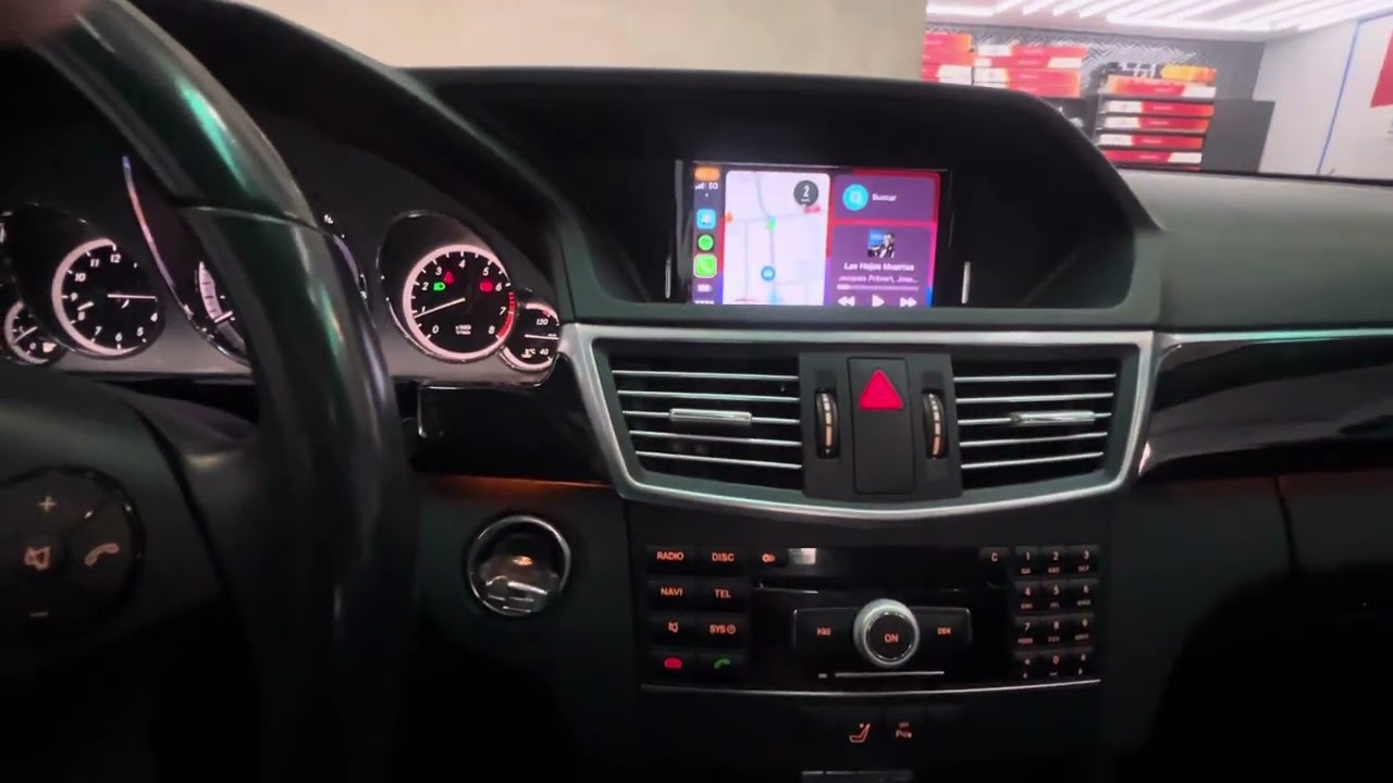 Mercedes E250 | 2010 - Instalação de Apple CarPlay e Camera traseira - ArtosomAuto
