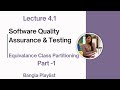 Lec: 4.1 Equivalence Class Partitioning | Software Quality Assurance and Testing | Bangla Tutorial