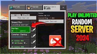 HOW TO JOIN RANDOM SERVER IN MINECRAFT | MINECRAFT RANDOM WORLD 2024 | RANDOM SERVER