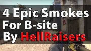 CS:GO 4 EPIC Smokes on mirage B-site by HellRaisers @ IEM Katowice