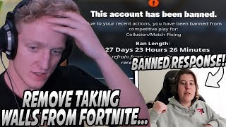 Tfue Explains Why Taking Walls SHOULDN'T Be In Fortnite! FaZe Dubs Responds To 30 Day Cheating BAN!