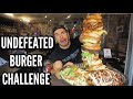 MASSIVE BURGER CHALLEGE With Jalapenos & Pulled Pork! Giant Burger | Man Vs Food