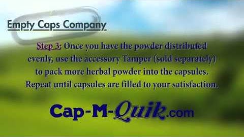 Cap M Quik Capsule Filling Machine   YouTube