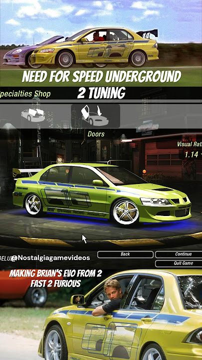 Making Brian’s EVO in #nfsu2 - need for speed underground 2 tuning #needforspeed #underground2