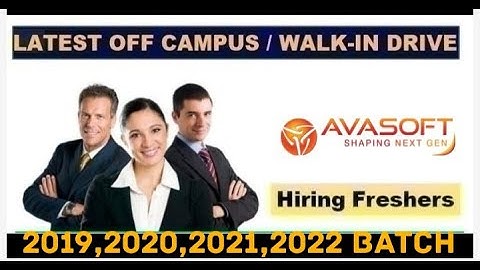 Avasoft hiring 2022 | 2021 | 2020 | Off-Campus Drive | How to Apply | No Criteria