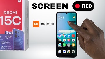 Redmi 15C: How To Record Screen.