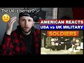 American Reacts to American Soldier vs British Soldier - Military Comparison