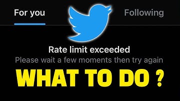 Twitter Down ? Twitter Rate Limit Exceeded 100% FIX ✅ How To Fix Twitter Rate Limit Exceeded ?