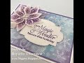 How to create a Sparkly Poinsettia Card