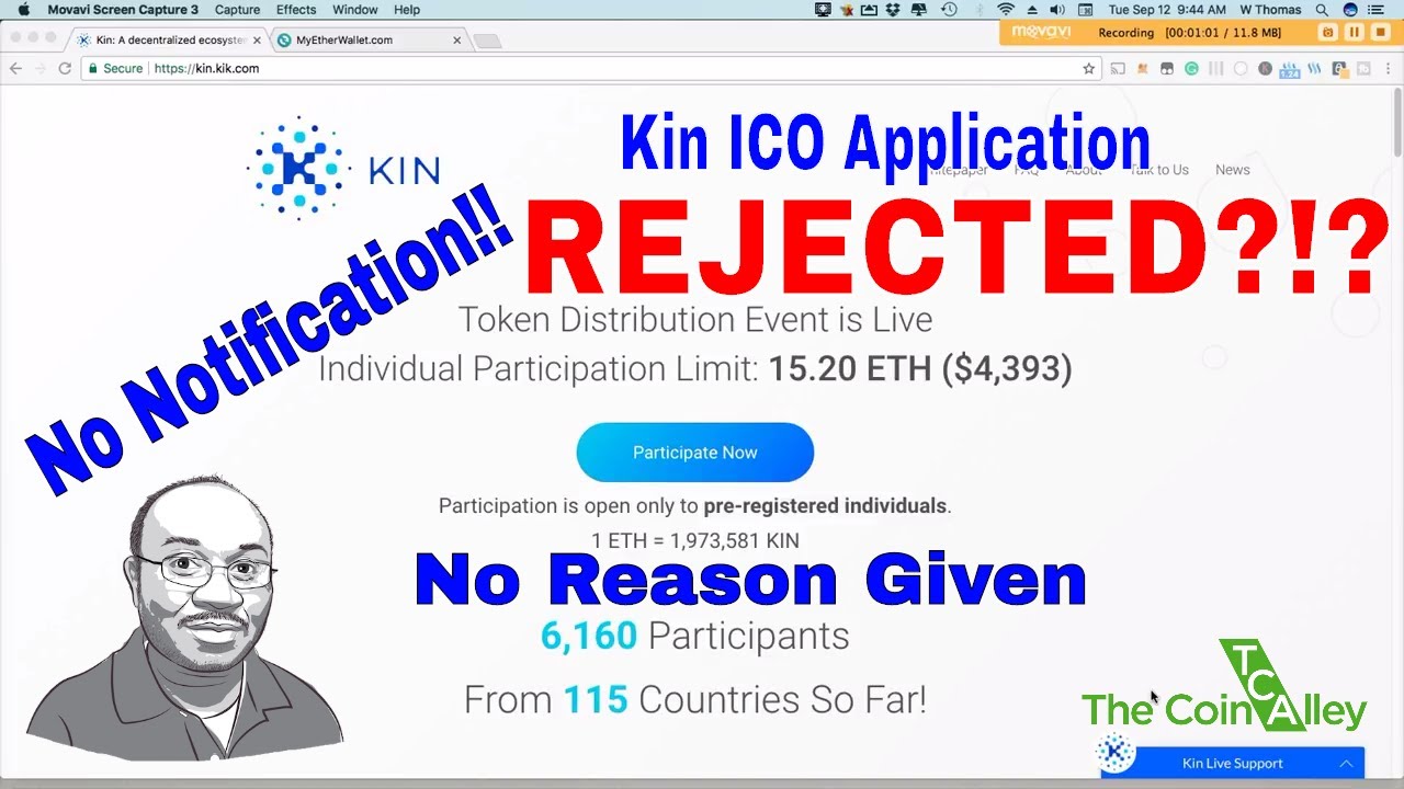 Kin ICO Said NO !!!! | Kin ICO Application Rejected Part 1 - YouTube