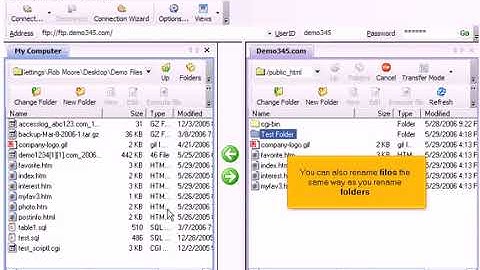 Managing files-folders in WS_FTP.avi
