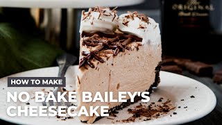 How To Make Easy No Bake Baileys Irish Cream Cheesecake St Patricks Day Dessert