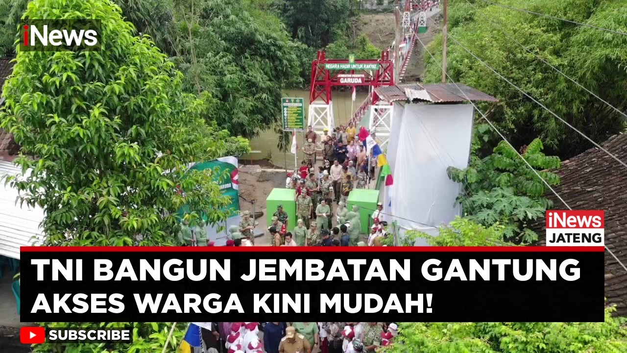 Jembatan Gantung Perintis Garuda di Sungai Tuntang Diresmikan, Akses Warga Kini Lebih Mudah