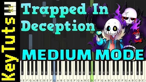 Trapped in Deception from Underverse - Medium Mode [Piano Tutorial] (Synthesia)