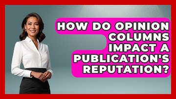 How Do Opinion Columns Impact a Publication