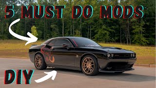 FIRST 5 Modifications You MUST DO To Your DODGE CHALLENGER SCATPACK |Easy Mods For Your Scatpack!|