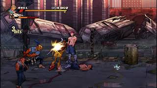 Streets Of Rage 4 FULL Walkthrough with AXEL Easy Difficulty