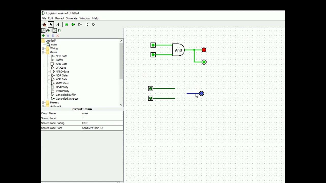 01_ LOGIC circuit simulation _logisim download and simulate basic logic
