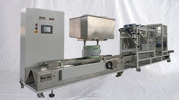 fully automatic paint filling machine whole packing solution from de-packing to palletizing 全自動油漆桶裝線