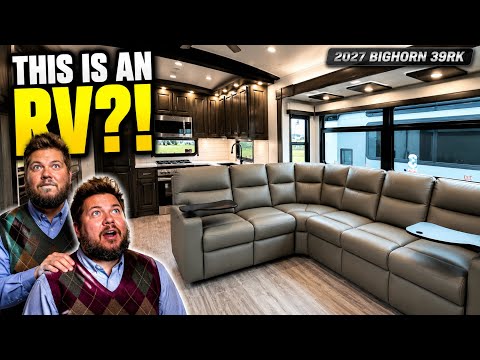 This Fifth Wheel Has a 100-INCH L-Shaped Couch?! 🤯 2027 Bighorn 39RK
