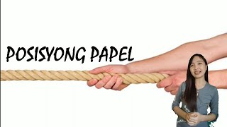 Pagbuo ng Posisyong Papel