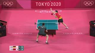 Ma Long vs Dimitrij Ovtcharov (SF) - Tokyo 2020 Olympic Highlights [4K 60FPS]