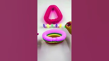 Colors of pop tube ASMR robot DIY #asmr #satisfying #creative #poptubesound #diy #robot #asmrsouds