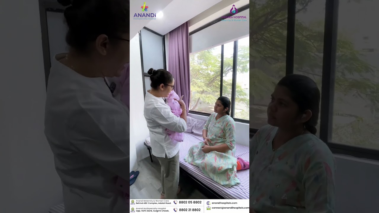 Guidance on 'Way to hold a baby' by Anandi Hospital