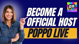 Poppo Host Registration - How To Become Poppo Live Host