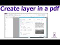How to create layers  into a pdf document using Foxit PhantomPDF