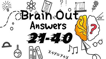 Brain Out Answers Walkthrough Levels 21 - 40