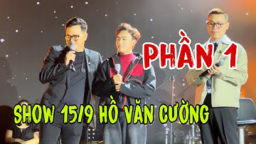 Phần 1 Full Show Nhâm Nhi Ghi Ta Hồ Văn Cường 15/9 Tại Nhà Hát Thanh Niên