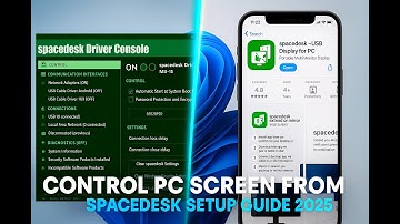 How To Control Your PC from Phone or Tablet! | SpaceDesk 2025 Full Setup Guide