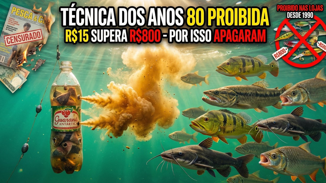 O Segredo da GARRAFA que os Pescadores dos Anos 80 Usavam e Foi APAGADO pela Indústria