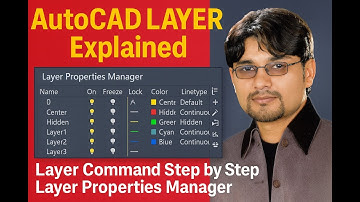 AutoCAD Layer Command Tutorial | Layer Properties Manager | 