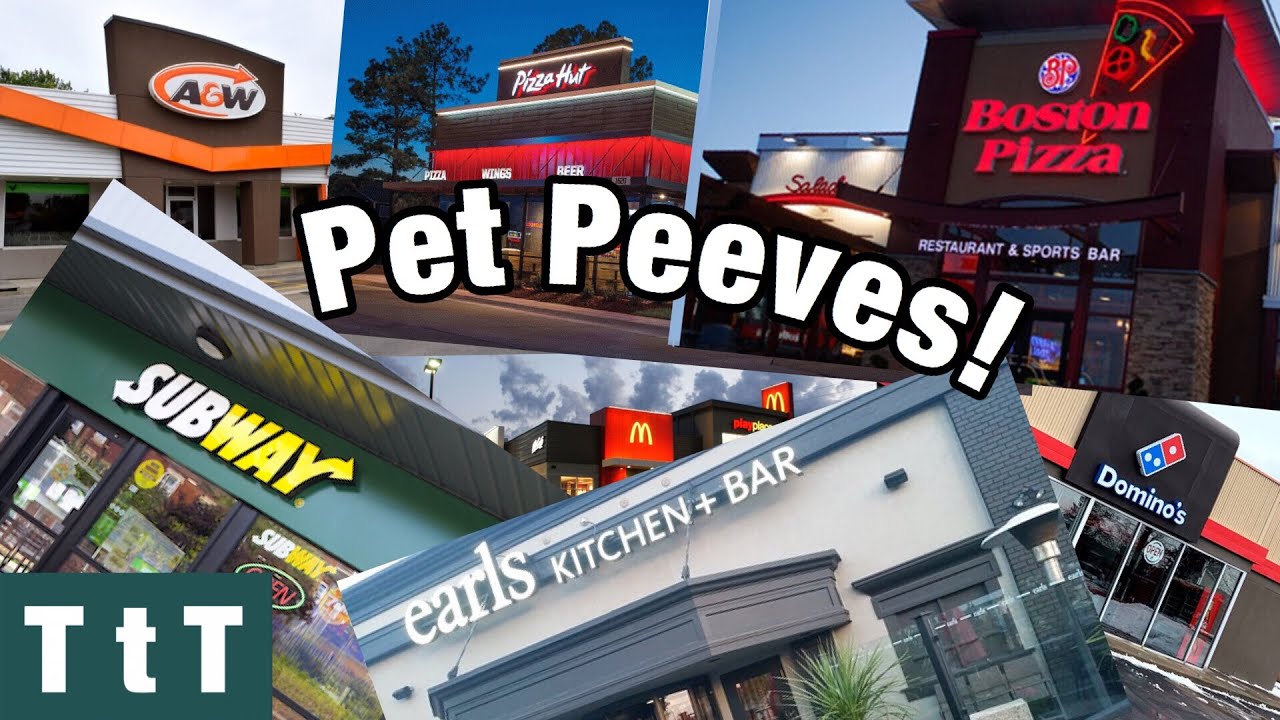 Restaurant Pet Peeves YouTube