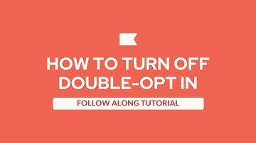 How To Turn Off Double Opt-in In Klaviyo