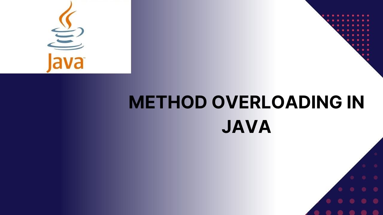 method overloading in java - YouTube