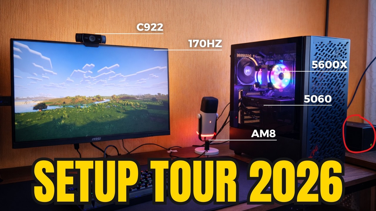 Mi setup para jugar, trabajar y estudiar 2026 | Tour - YouTube
