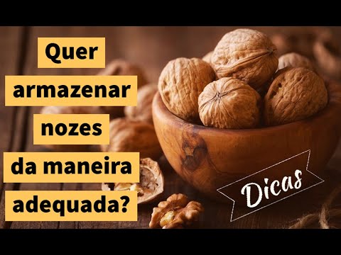 Vídeo: Como Armazenar Nozes Sem Casca