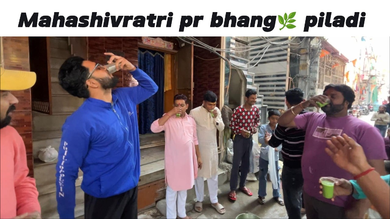 Mahashivratri pr bhang piladi🌿 fir jo bawal hua watch full video