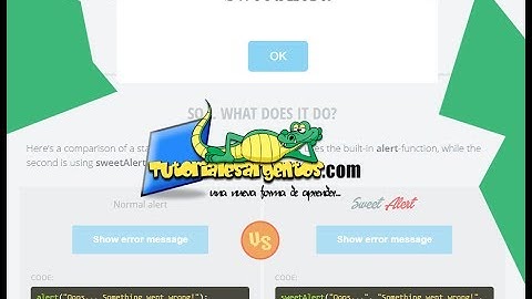 SweetAlert JavaScript