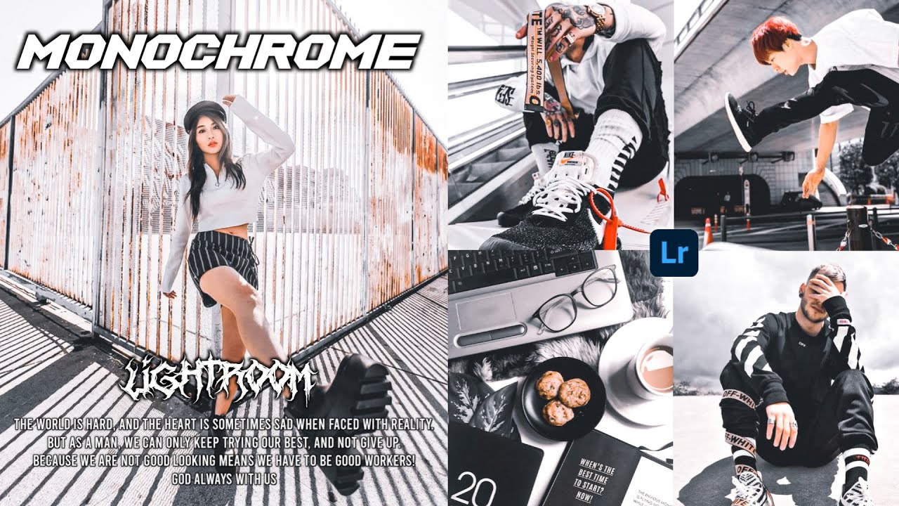 TUTORIAL EDIT FOTO ALA SELEBGRAM MONOCHROME | FREE PRESET LIGHTROOM | LIGHTROOM TUTORIAL HRMWN ART