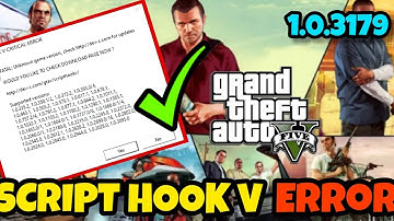FIX SCRIPT HOOK V CRITICAL ERROR IN GTA 5 AFTER UPDATE 1.0.3179 | GTA 5 MODS HINDU/URDU
