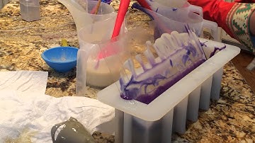 Making Lavender Cold Process Soap