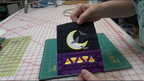 DBJJ Halloween Placemat-Moon Block, Easy Applique Embroidery
