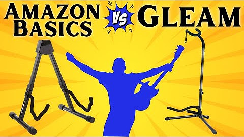 COMPARING Guitar Stands: Amazon Basics vs. Gleam CG-4! (REVIEW!)
